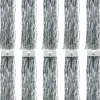 Lametta Glatt 48cm - Glanz Silber | 10er Set