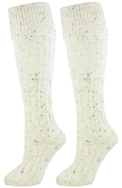 Lange Trachtensocken - Natur meliert