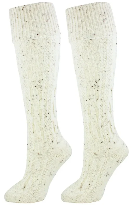 Lange Trachtensocken - Natur meliert
