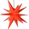 LED Weihnachtsstern 3D Leuchtstern Innen Außen Ø 60cm | 76650 - Adventsstern Rot