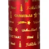 LED Windlicht Laterne Rot 16 cm | 27673 - Kerzenhalter Adventsdekoration