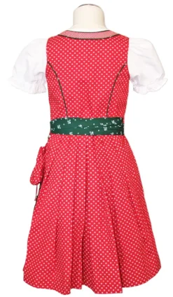 Lekra Kinder Dirndl Nele - 3-tlg. Rot Grün