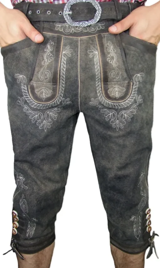 Lekra Kniebund Lederhose Volmar - Wood