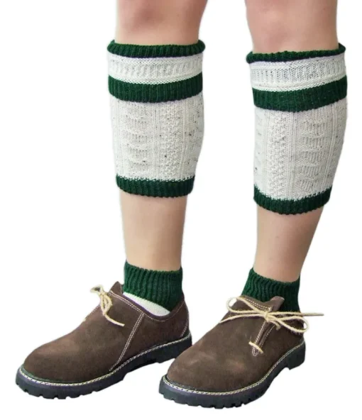 Loferl Trachtensocken für Herren Natur Grün