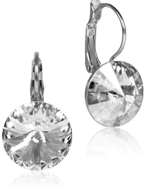 LUISIA® 12 mm Ohrringe Rivoli mit Kristallen von Swarovski® - Crystal / Kristall