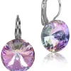 LUISIA® 14 mm Ohrringe Rivoli mit Kristallen von Swarovski® | Vitrail Light