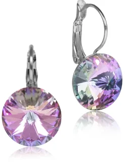 LUISIA® 14 mm Ohrringe Rivoli mit Kristallen von Swarovski® | Vitrail Light
