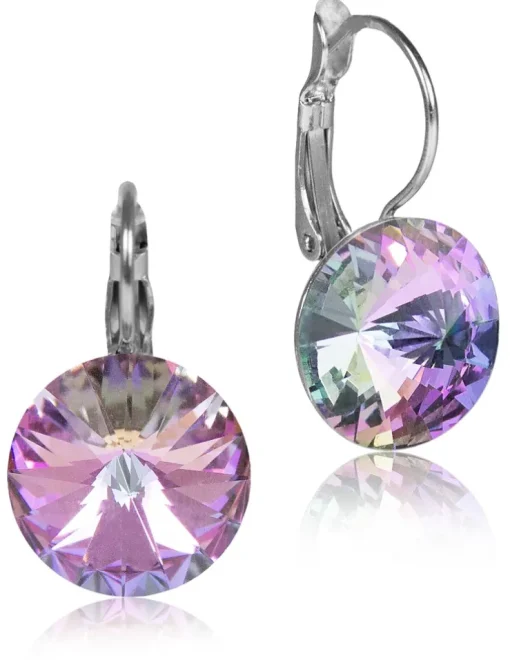 LUISIA® 14 mm Ohrringe Rivoli mit Kristallen von Swarovski® | Vitrail Light