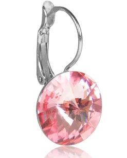 LUISIA® 14 mm Ohrringe Rivoli mit Kristallen von Swarovski® - Light Rosé