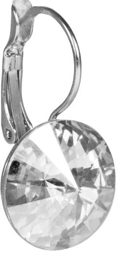 LUISIA® 12 mm Ohrringe Rivoli mit Kristallen von Swarovski® - Crystal / Kristall