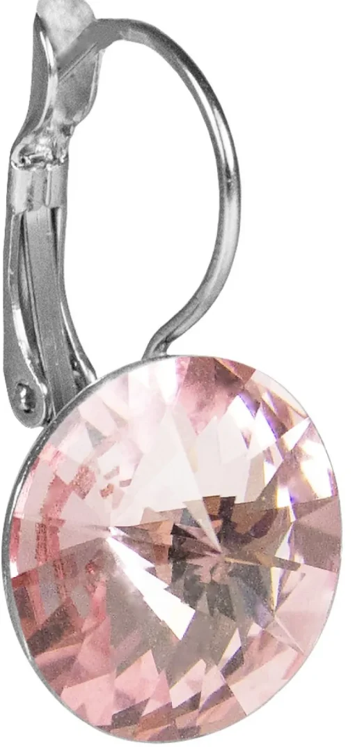 LUISIA® 12 mm Ohrringe Rivoli mit Kristallen von Swarovski® - Light Rosé