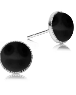 LUISIA® 6 mm Ohrstecker "Joy" mit Kristallen von Swarovski® | Perle Schwarz