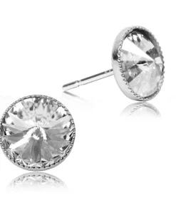 LUISIA® 6 mm Ohrstecker "Joy" mit Kristallen von Swarovski® | Kristall