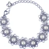 LUISIA® Armband Leandra mit Herzblüten und Kristallen von Swarovski® - Crystal / Kristall