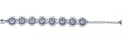 LUISIA® Armband Leandra mit Herzblüten und Kristallen von Swarovski® - Crystal / Kristall