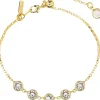 LUISIA® Armband "Calanthe" mit fünf Kristallen von Swarovski® - Gold / Crystal