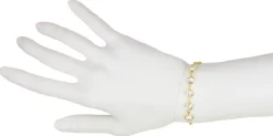 LUISIA® Armband "Calanthe" mit fünf Kristallen von Swarovski® - Gold / Crystal
