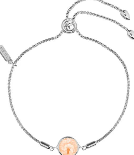 LUISIA® Armband "Ciri" mit Kristallen von Swarovski® - Silber / Light Peach