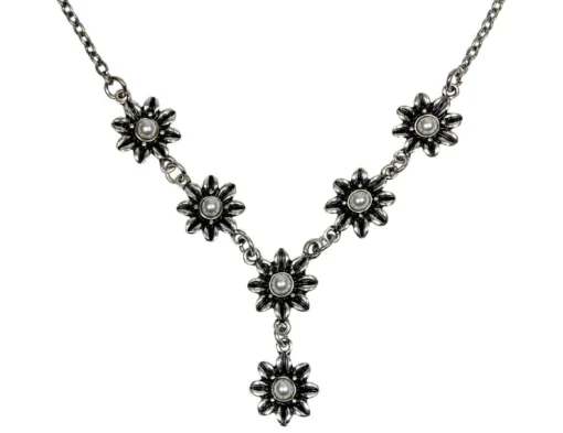 LUISIA® Blumen Collier "Serenity" mit Perlen 47799