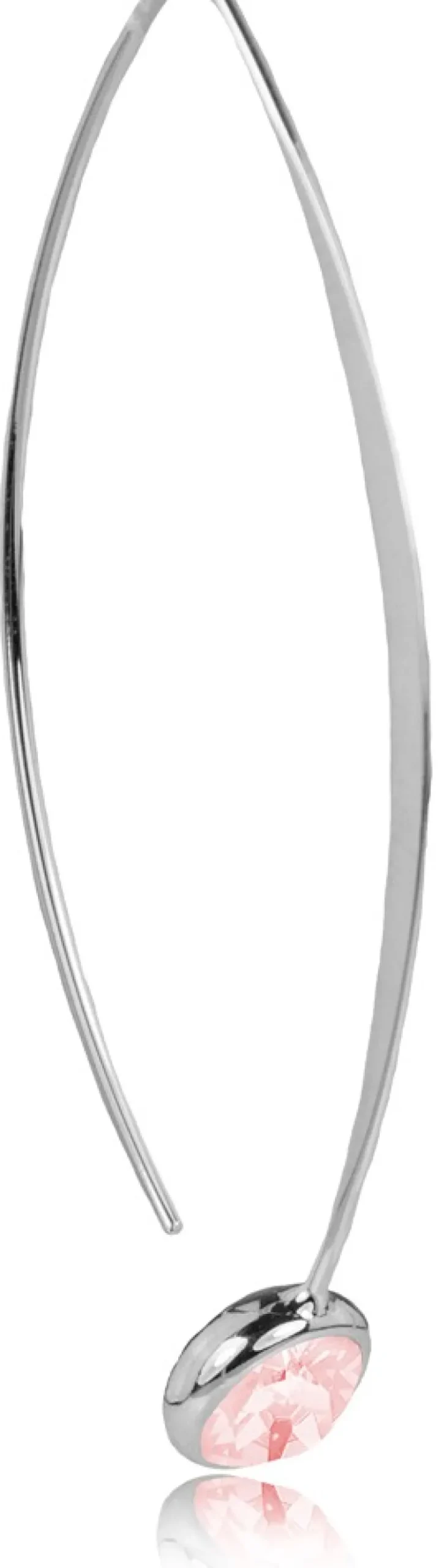 LUISIA® Durchzieher Ohrringe "Ciri" mit Kristallen von Swarovski® - Silber / Light Rose