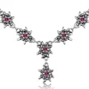 LUISIA® Edelweiß Collier Emilia mit Kristallen von Swarovski® - Fuchsia / Pink
