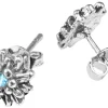 LUISIA® Edelweiß Ohrringe Marla mit Kristallen von Swarovski® - Aquablau