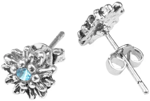 LUISIA® Edelweiß Ohrringe Marla mit Kristallen von Swarovski® - Aquablau