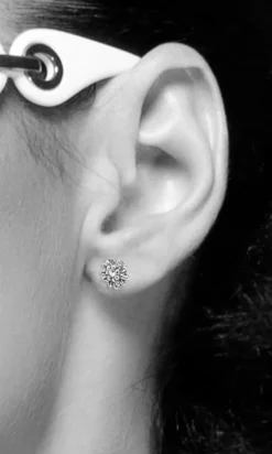 LUISIA® Edelweiß Ohrringe Marla mit Kristallen von Swarovski® - Hellgrün