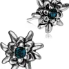 LUISIA® Edelweiß Ohrstecker "Emilia" mit Kristallen von Swarovski® | Montana / Ozeanblau