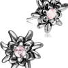 LUISIA® Edelweiß Ohrstecker "Emilia" mit Kristallen von Swarovski® | Light Rosé / Rose