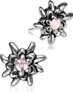 LUISIA® Edelweiß Ohrstecker "Emilia" mit Kristallen von Swarovski® | Light Rosé / Rose
