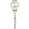 LUISIA® Filigrane Damen Halskette mit Strass Perlen Schlüssel - 925 Silber Schmuck mit Zirkonia Anhä