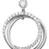 LUISIA® Filigrane Halskette mit Strass Ringen | 925 Silber