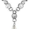 LUISIA® Halskette Cami mit Kristallen von Swarovski® und Perle - Silber