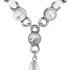 LUISIA® Halskette Cami mit Kristallen von Swarovski® und Perle - Weiß