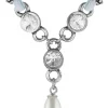 LUISIA® Halskette Cami mit Kristallen von Swarovski® und Perle - Hellblau