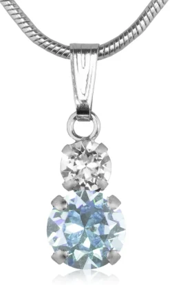 LUISIA® Halskette Emily mit Kristallen von Swarovski® - Hellblau