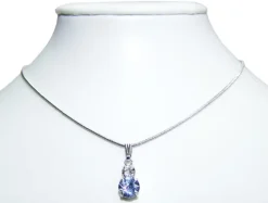 LUISIA® Halskette Emily mit Kristallen von Swarovski® - Hellblau