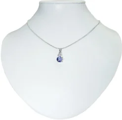 LUISIA® Halskette Emily mit Kristallen von Swarovski® - Hellblau