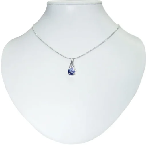 LUISIA® Halskette Emily mit Kristallen von Swarovski® - Hellblau