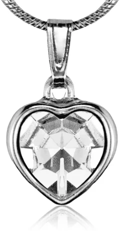 LUISIA Halskette Juna mit Herz Anhänger und Kristallen von Swarovski®