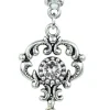 LUISIA® Halskette Malou mit Ornament Anhänger und Kristall von Swarovski® - Creme