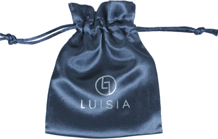 LUISIA® Halskette Malou mit Ornament Anhänger und Kristall von Swarovski® - Hellblau