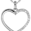LUISIA® Halskette mit Herz Anhänger 67090 | 925 Silber (45 cm Länge)