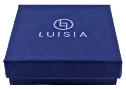 LUISIA® Halskette Nelia mit Blumen - 16 Karat vergoldet Olivgrün