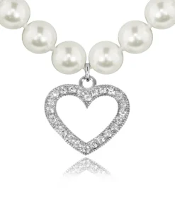 LUISIA® Halskette "Phoebe" mit Kristallen von Swarovski® | Kristall Creme
