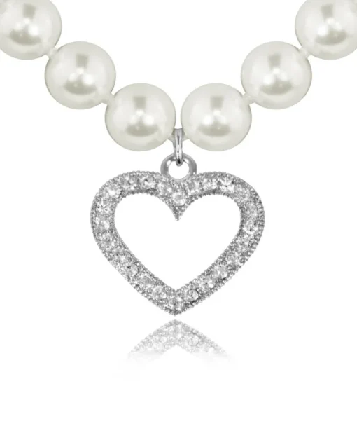 LUISIA® Halskette "Phoebe" mit Kristallen von Swarovski® | Kristall Creme