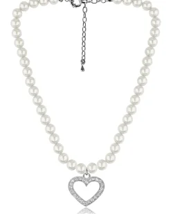 LUISIA® Halskette "Phoebe" mit Kristallen von Swarovski® | Kristall Creme