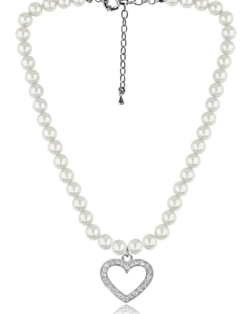 LUISIA® Halskette "Phoebe" mit Kristallen von Swarovski® | Kristall Creme