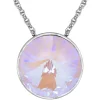 LUISIA® Halskette "Sinja" mit Kristallen von Swarovski® - 14 mm - Silber / Lavender Delite
